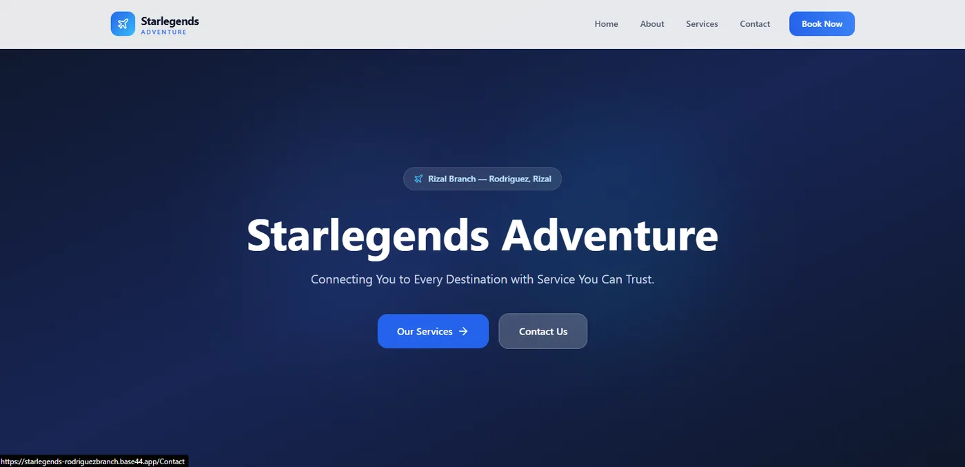 StarLegends Rodriguez Branch website preview